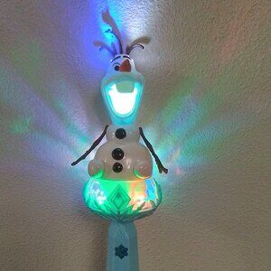 Disney Frozen Olaf Blue and White Musical Ligh- Up Snow Wand